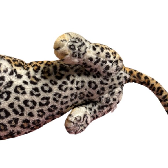 Vintage Realistic Leopard Plush Stuffed Animal Toy 32 in Lifelike Cheetah - Picture 7 of 8